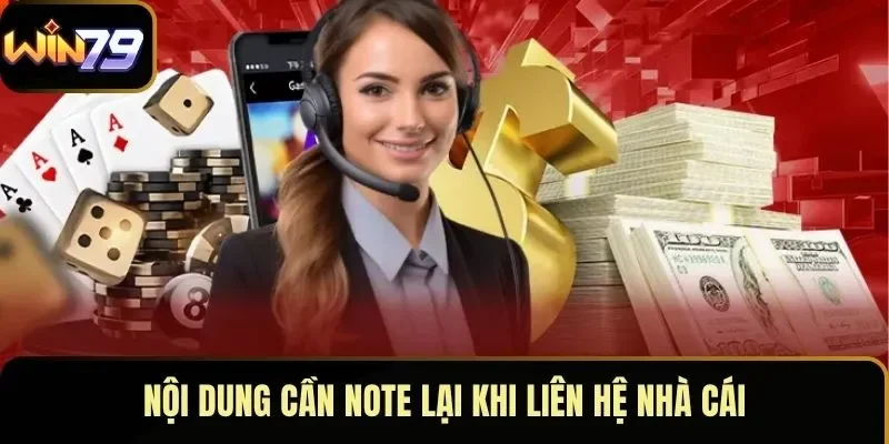 Nội dung cần note lại khi liên hệ nhà cái Nội dung cần note lại khi liên hệ nhà cái