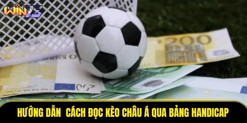 Hướng dẫn chi tiết cách đọc kèo châu Á qua bảng handicap Hướng dẫn chi tiết cách đọc kèo châu Á qua bảng handicap