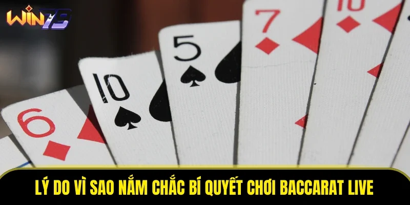Lý do vì sao nắm chắc bí quyết chơi baccarat live