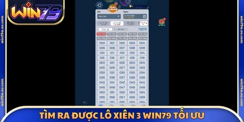 Tìm ra được lô xiên 3 Win79 tối ưu